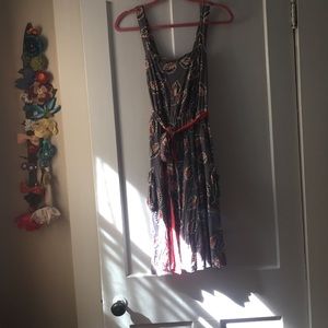 Anthropologie little yellow button bayside dress