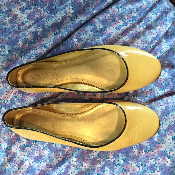 Jcrew patent leather flats