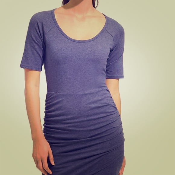 Athleta Seeker Tee Dress/Wind Chill color XS
