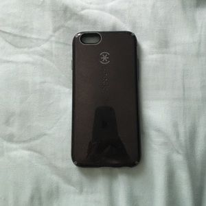 Black iPhone 6 Speck phone case