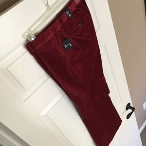 red velvet pants from the limited size 8 nwt