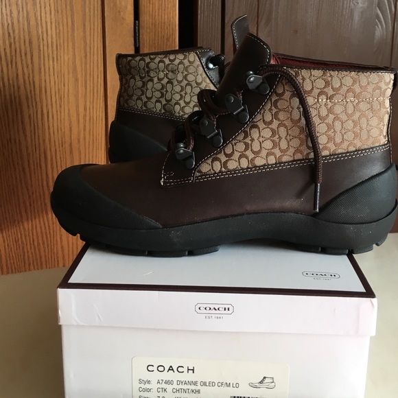 Womens' Coach leather boots