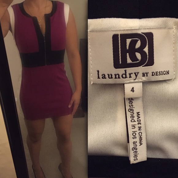 SOLD. Laundry color block dress - Picture 3 of 3