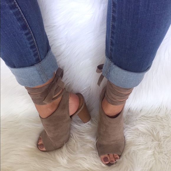 | LAST PAIR | 'Fall for me' Taupe Booties - Picture 2 of 4