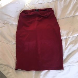 Reddish pencil skirt. Worn once!