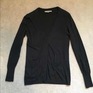 Loft charcoal gray cardigan