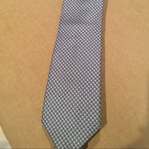 Blue silk tie