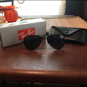 All Black Ray-ban Aviators