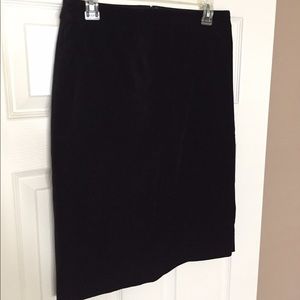 black velvet pencil skirt size 4