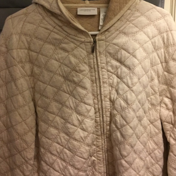 Cotton/poly quilted hoodie