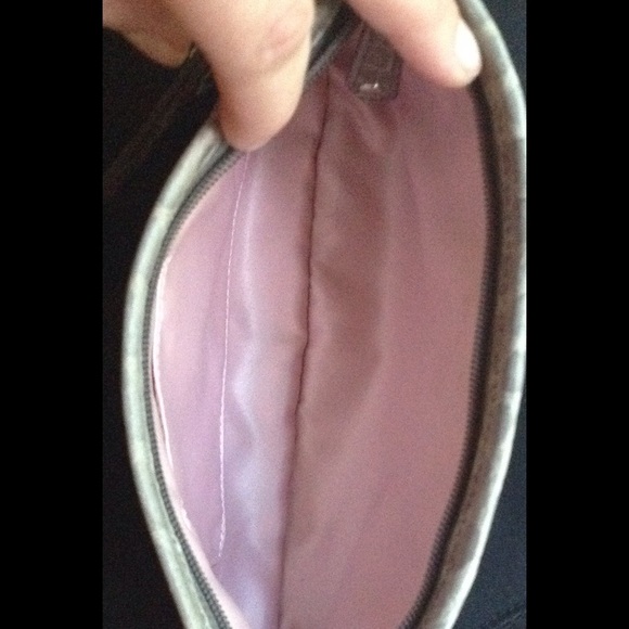 Coach Crocodile Embossed Leather Audrey  Wristlet - Picture 3 of 4