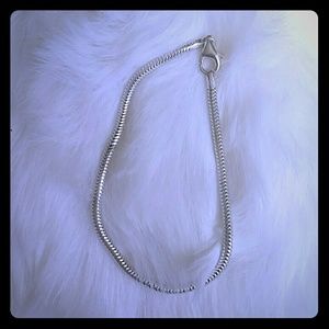 ♧ 8" ITALIAN STERLING SILVER CHARM BRACELET