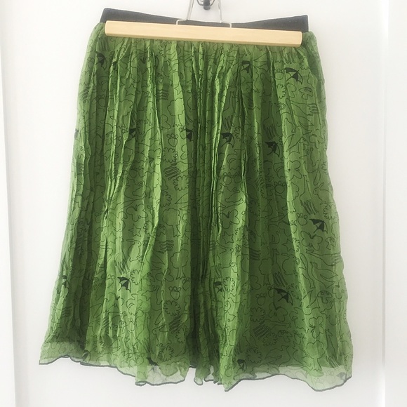 Arnold Palmer Vintage Silk Chiffon Skirt S - Picture 2 of 4