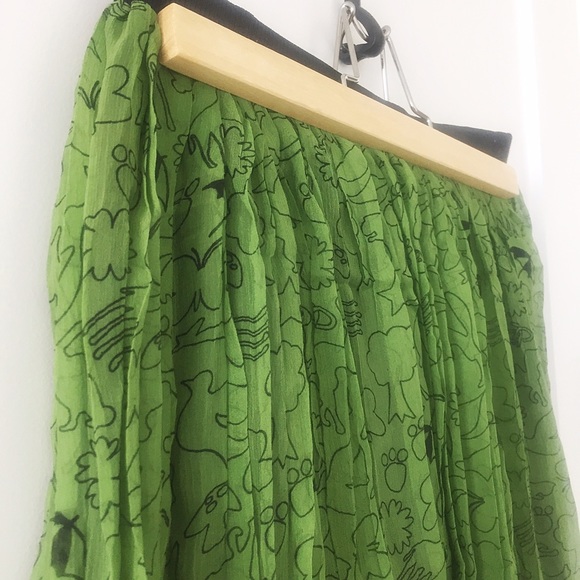 Arnold Palmer Vintage Silk Chiffon Skirt S - Picture 3 of 4