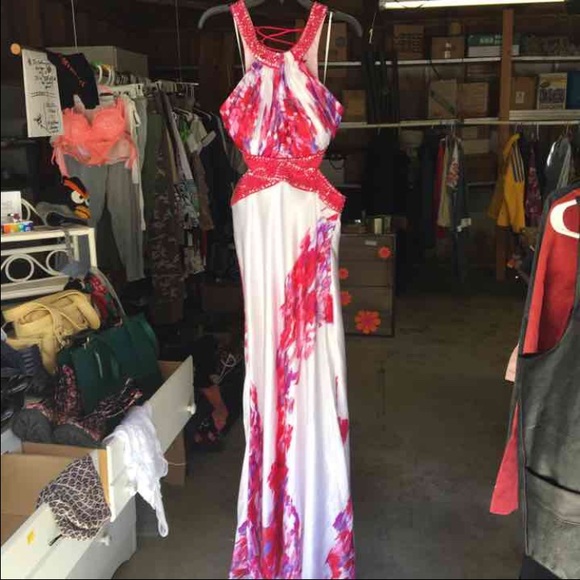 Pink & Sequined Prom/Formal Dress by Morgan & Co.