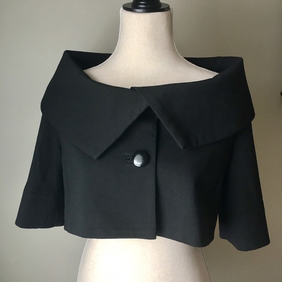 bolero jacket with collar