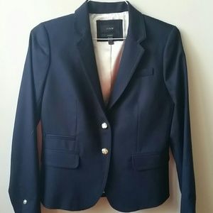 J crew navy schoolboy blazer