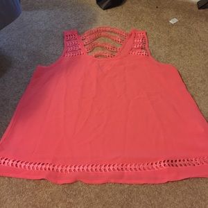 Pink dressy tank