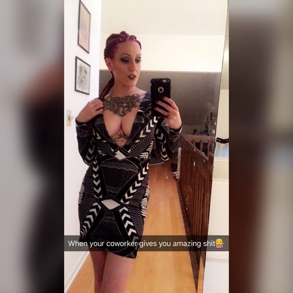 Deep V Bodycon Dress