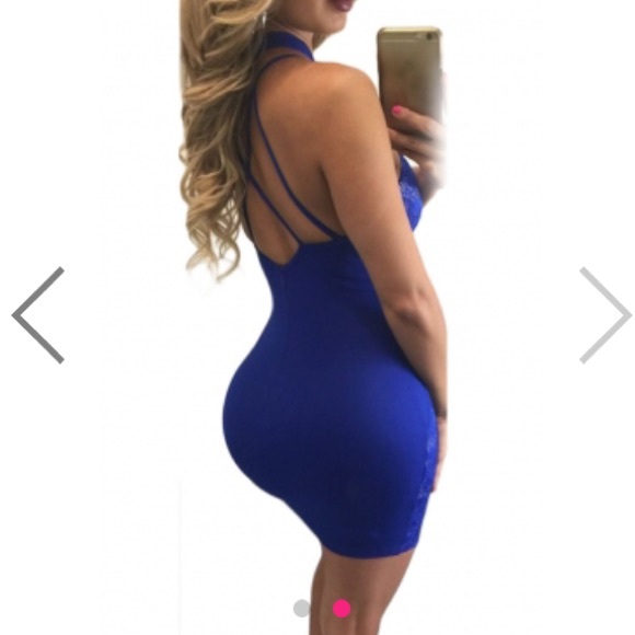 SOLD lace cutout collar dress Bebe missguided s - Picture 4 of 4