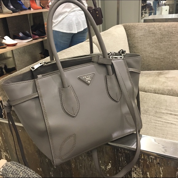 PRADA City Sport Bag in Argilla