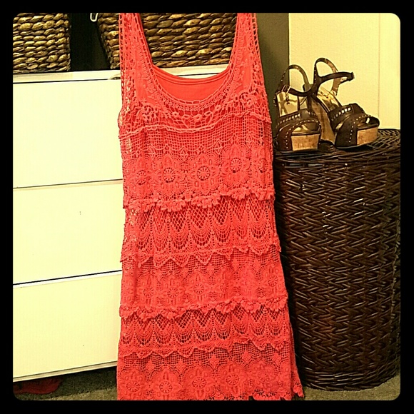Croshet,lined dress