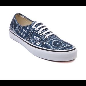 Blue/White Bandana Vans!