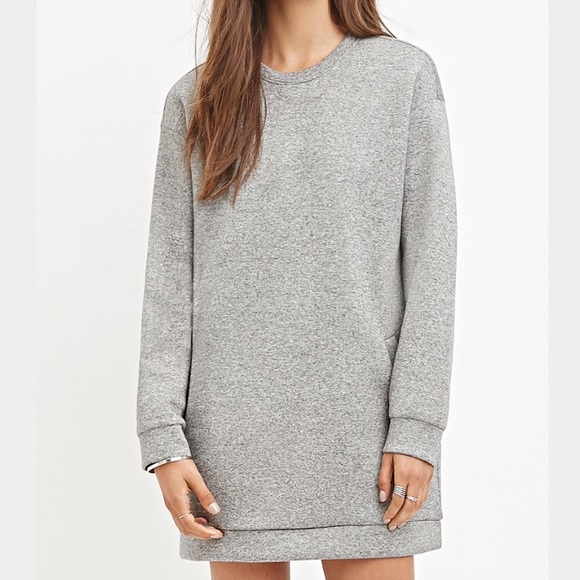 SOLD - Heathered scuba knit tunic