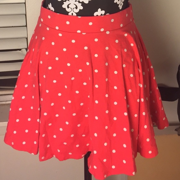 Forever 21 Coral Skater Skirt