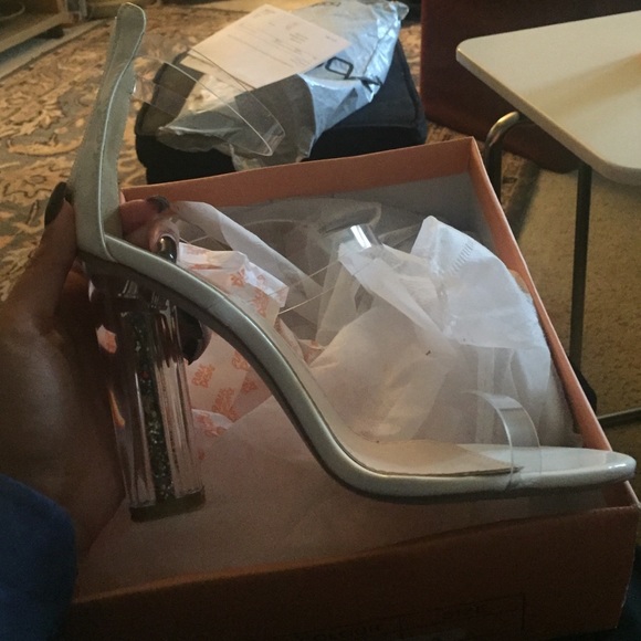 PERSPEX HEELS NEW IN BOX