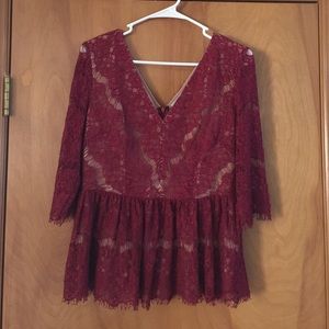 Anthropologie 'Maeve' Lace Blouse