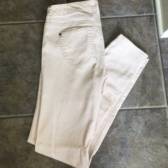 Cream/Blush colored jeggings