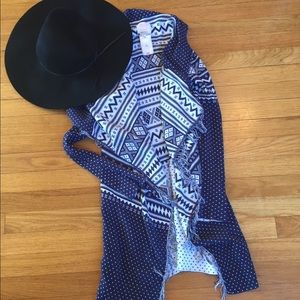 Navy cardigan/wrap
