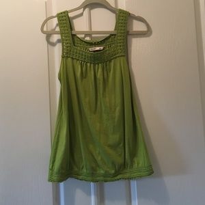 Green tank top