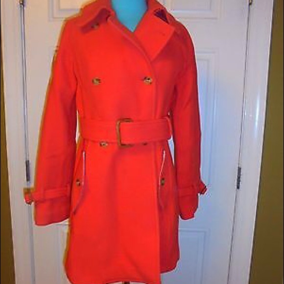 J Crew stadium cloth boulevard trench coat
