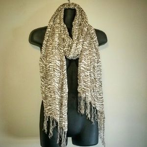 Zebra Print Scarf by The Limited