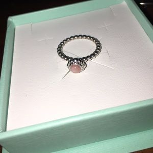 Pink pandora ring