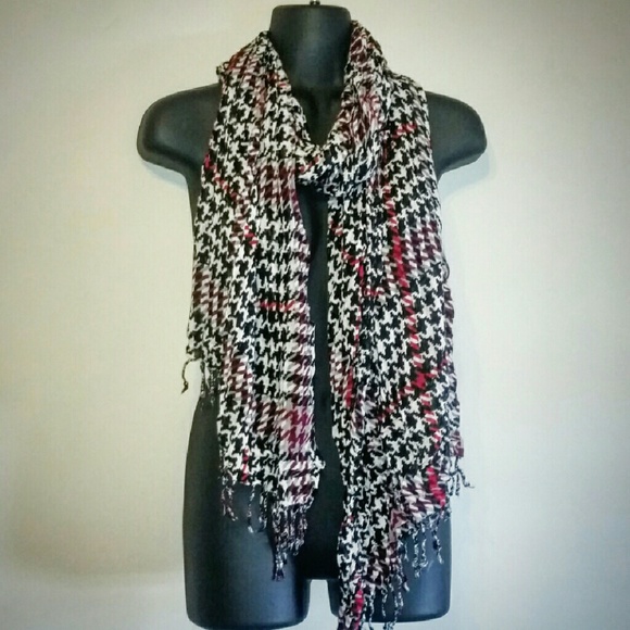 Houndsooth Scarf by The Limited