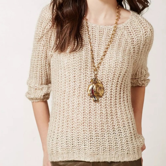 Anthropologie Sweaters - Anthropologie Knitted Knotted Sweater Sunstitched