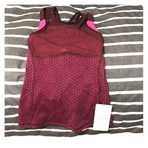 NWT lululemon ready, set, sweat tank size 4