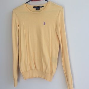XS yellow Ralph Lauren sweater