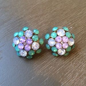 EUC multicolored stone stud earrings