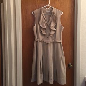 Calvin Klein Taupe texture Dress
