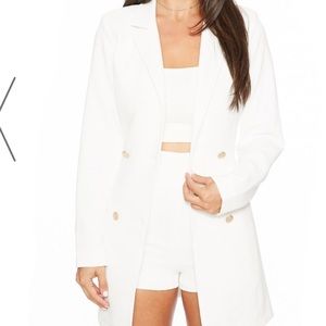 White Blazer Set