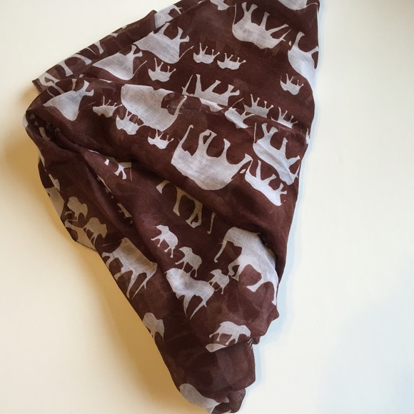 🎉HP🎉 NWT Elephant Print Infinity Scarf - Picture 3 of 4