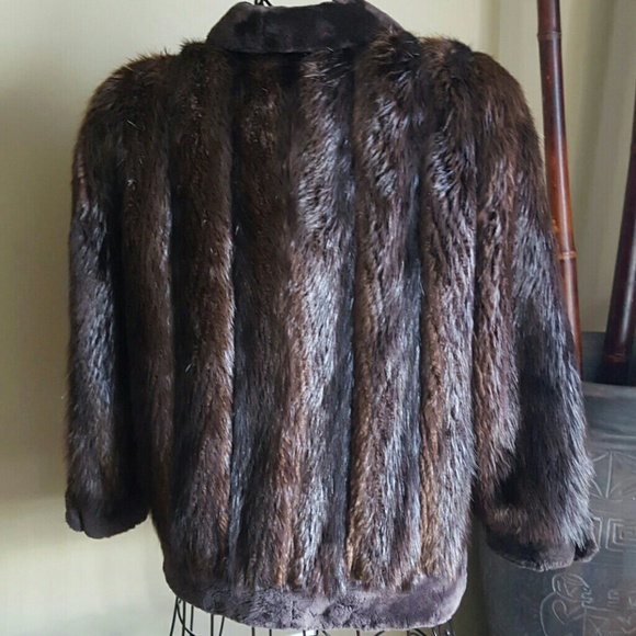 Sheared beaver with long beaver fur coat - Picture 4 of 4