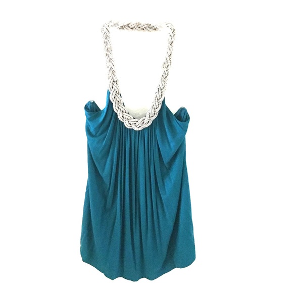 Teal blouse