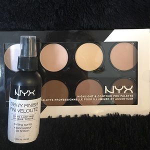 NYX Highlight/Contour Pro Palette & Setting Spray