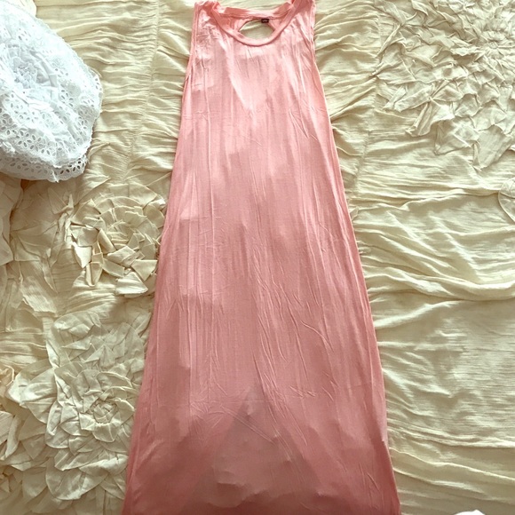 Pink swimsuit coverup