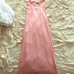 Pink swimsuit coverup
